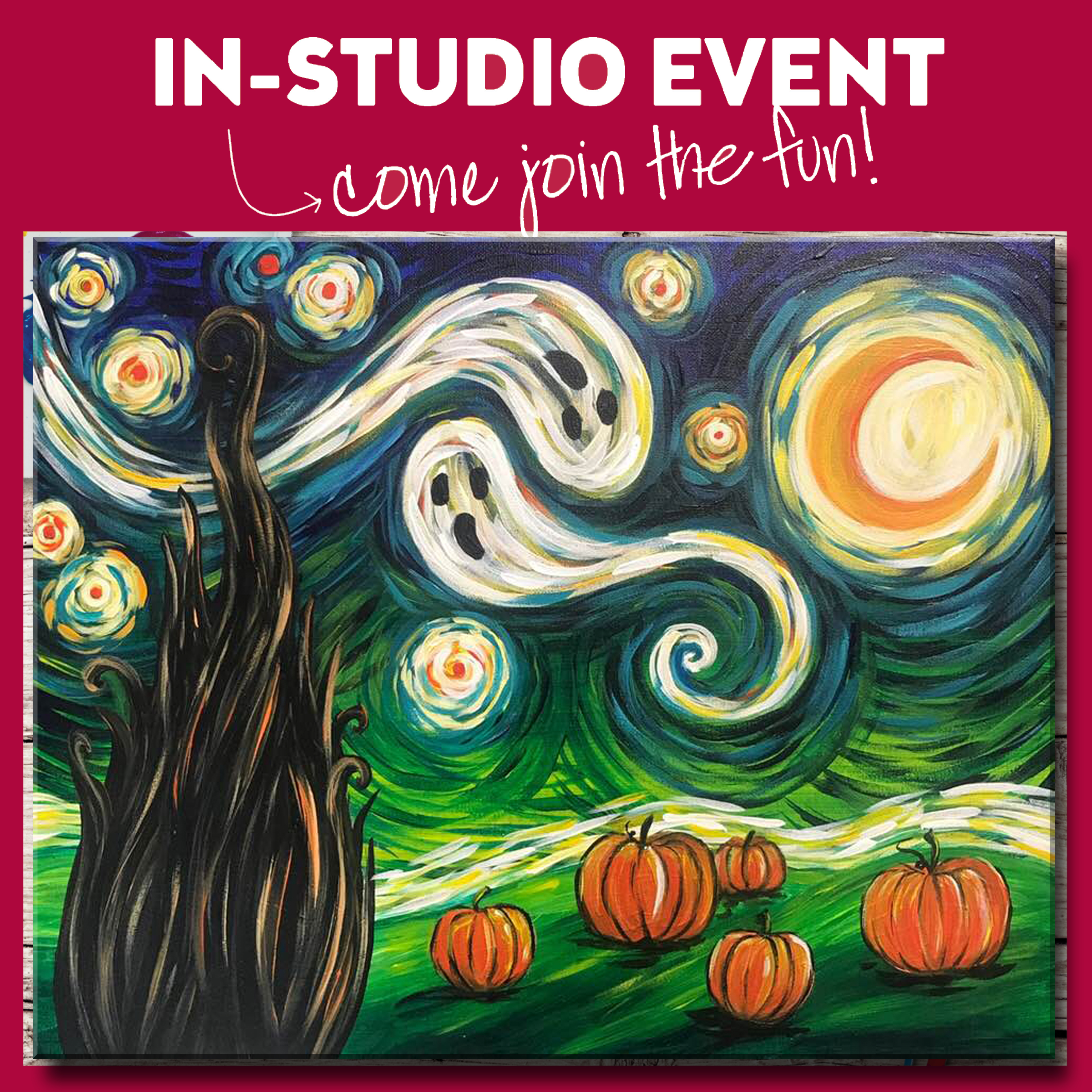 IN-STUDIO EVENT-VAN GOGH'S STARRY NIGHT HALLOWEEN